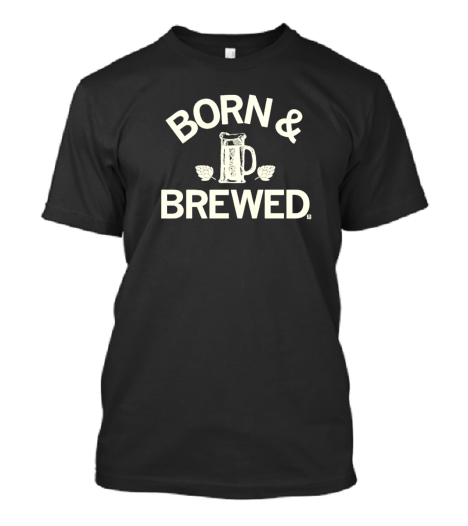 BORN And BREWED Raygun Beer Mug And Hops T-Shirt