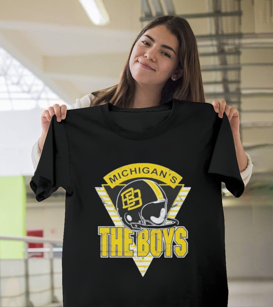 Bussin’ With The Boys Michigan’s The Boys Helmet T-Shirt