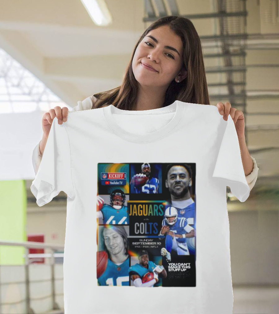 Jaguars at Colts NFL Kickoff Sunday September 10 YouTube TV T-Shirt