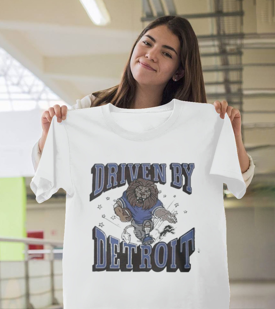 Driven By Detroit Lions Football Enthusiast T-Shirt