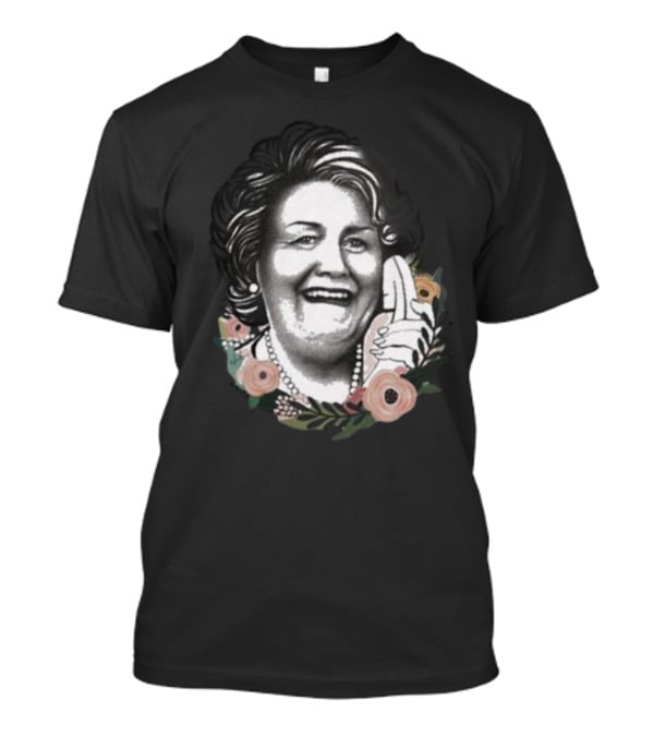 Nordacious Hyacinth With Floral Accents And Phone Gesture T-Shirt