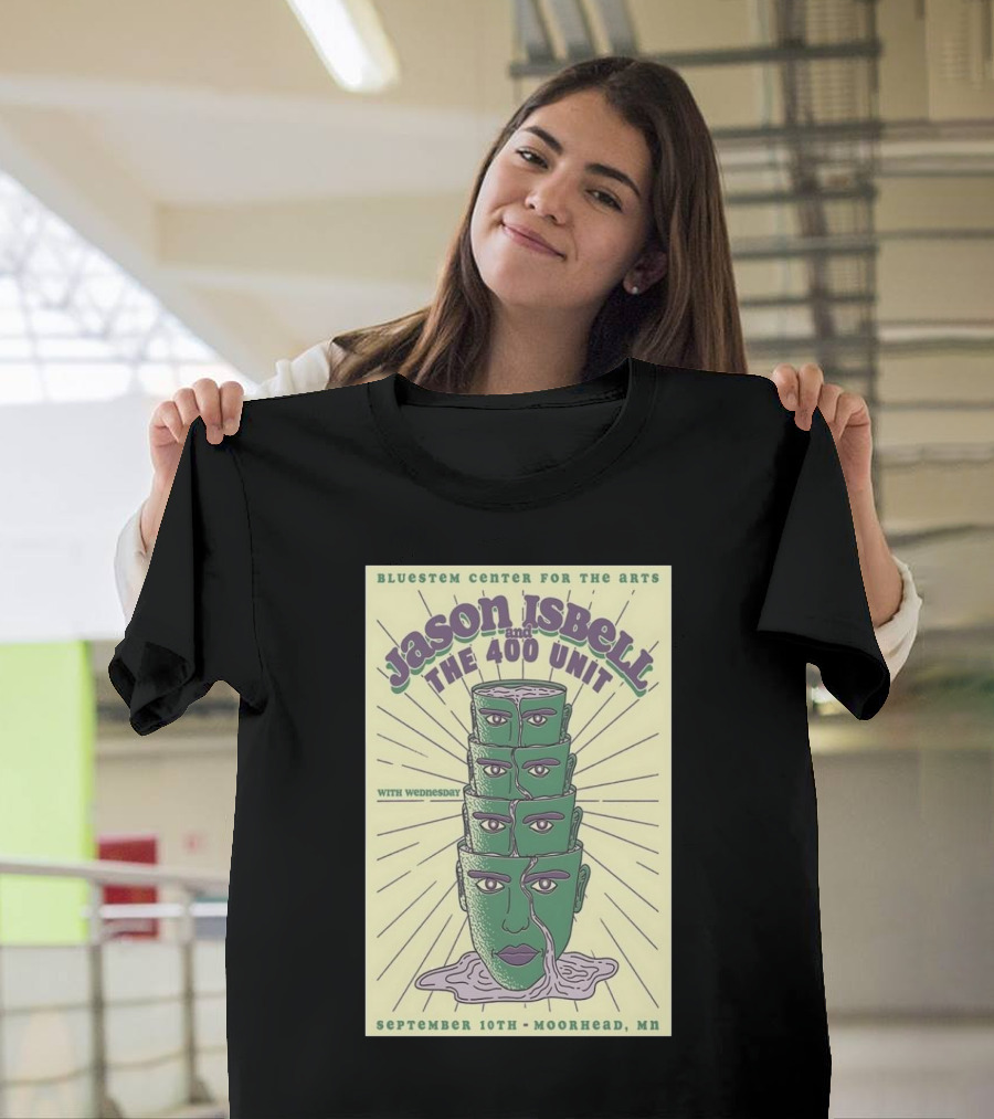 Jason Isbell and the 400 Unit with Wednesday Bluestem Center for the Arts September 10th Moorhead MN T-Shirt
