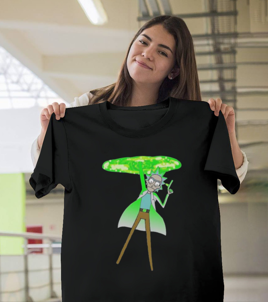 Rick Sanchez Portal Green Slime Rick And Morty T-Shirt