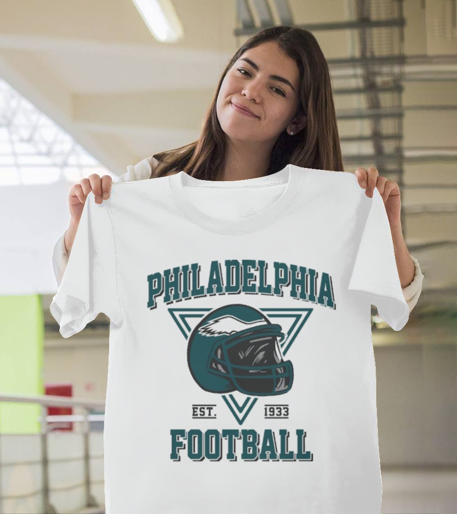 Philadelphia Eagles Helmet Est. 1933 Football T-Shirt