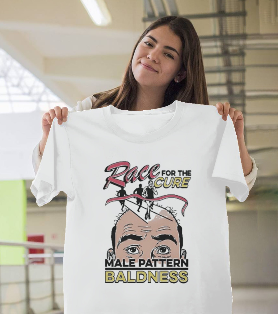 Race For The Cure Male Pattern Baldness Awareness Campaign T-Shirt