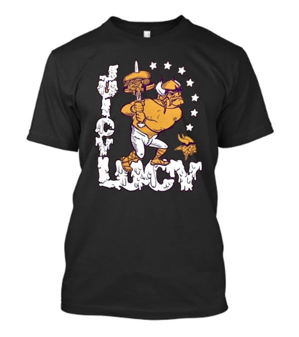 Juicy Lucy Gold Minnesota Vikings X Guy Fieri’s Flavortown Tri-Blend Homage NFL T-Shirt