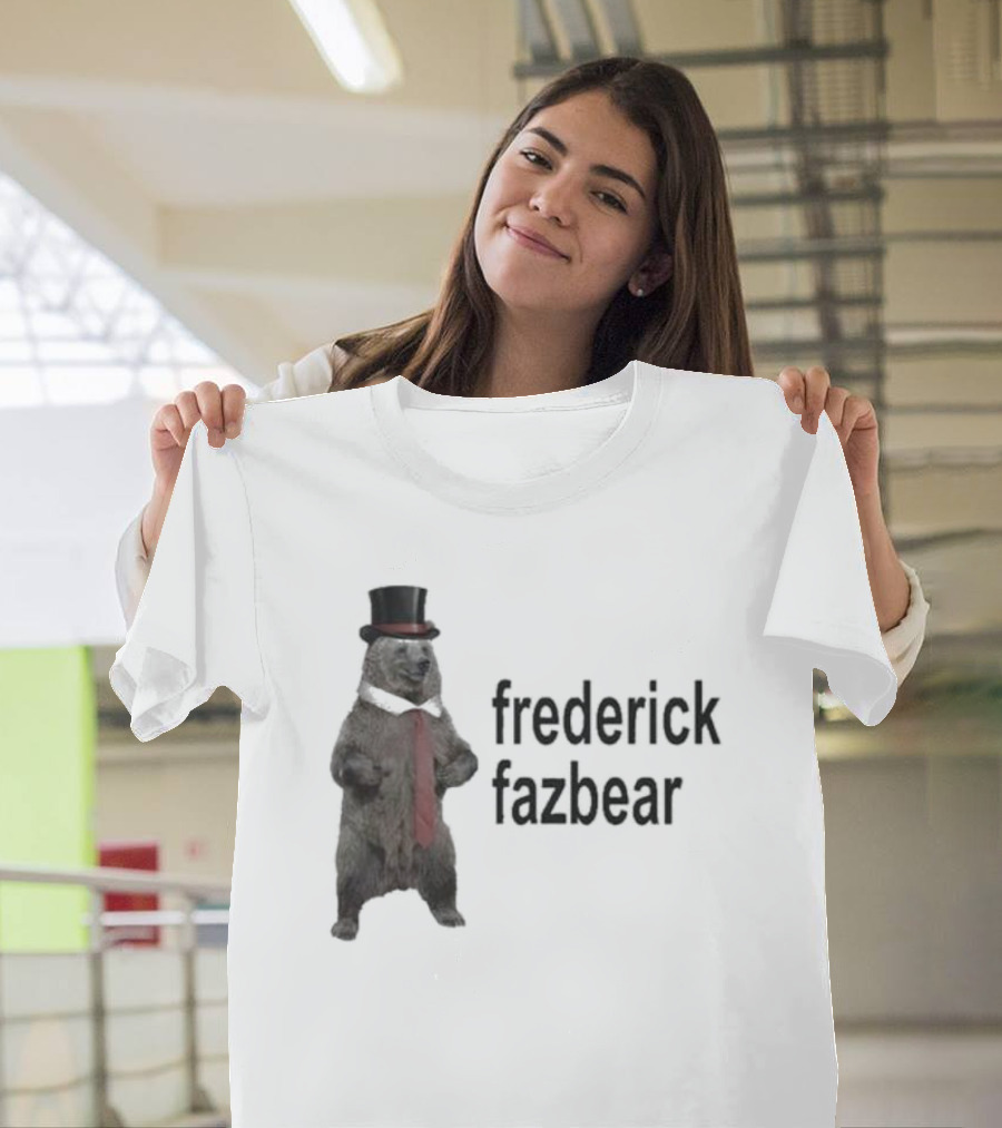Frederick Fazbear With Top Hat And Red Tie T-Shirt