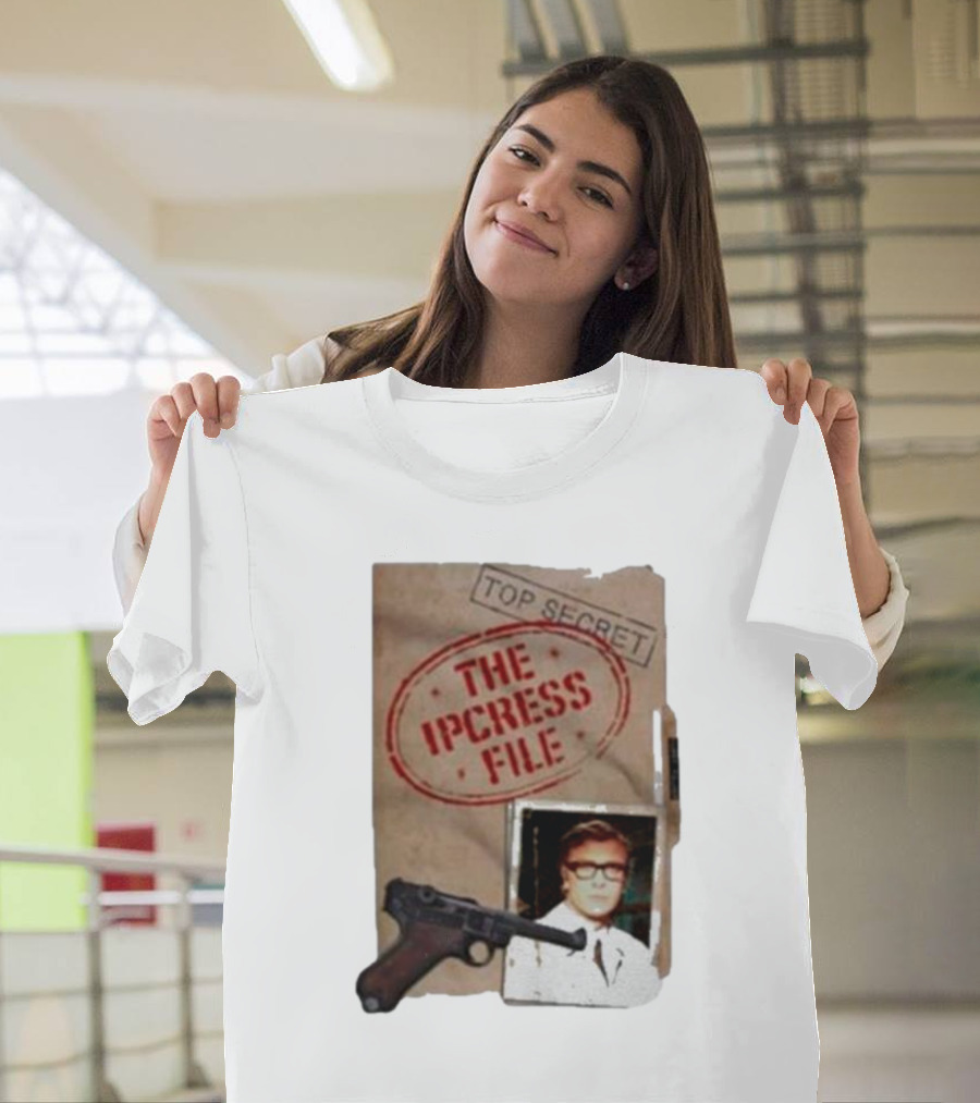 Top Secret File The Ipcress File Gun and Photograph T-Shirt