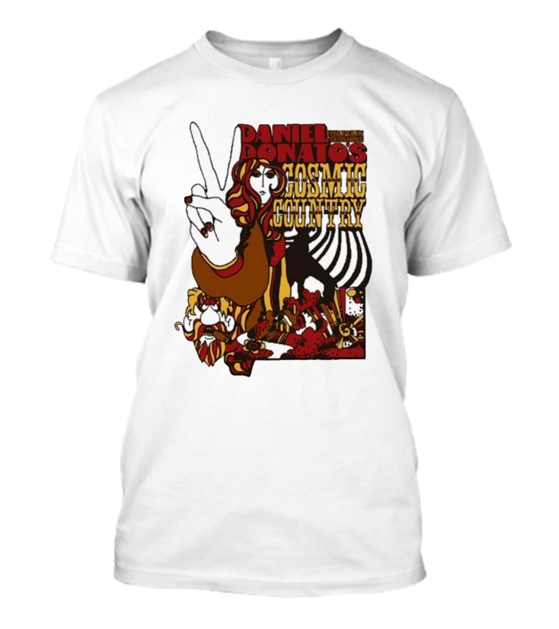 Daniel Donato’s Cosmic Country Relix Session Psychedelic Peace Sign T-Shirt