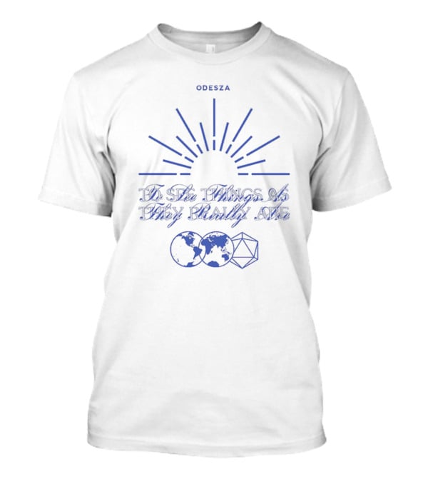 Odesza To See Things As They Really Are Sunburst Globe Geometric T-Shirt