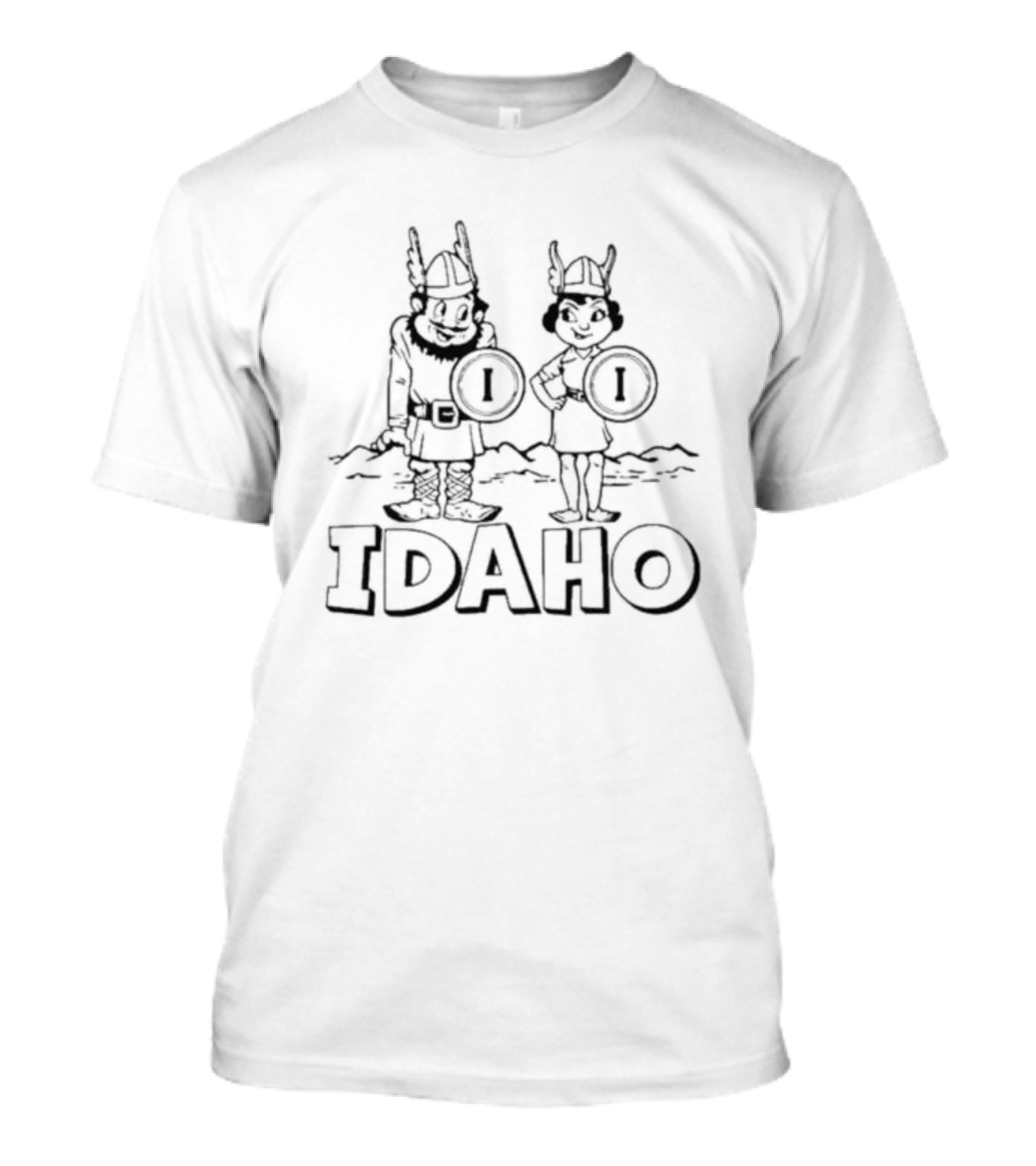 Idaho Vandals Mascots Vintage Viking Characters T-Shirt