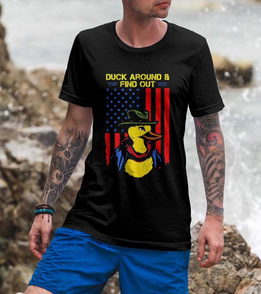 Oregon Duck Around And Find Out Patriotic T-Shirt