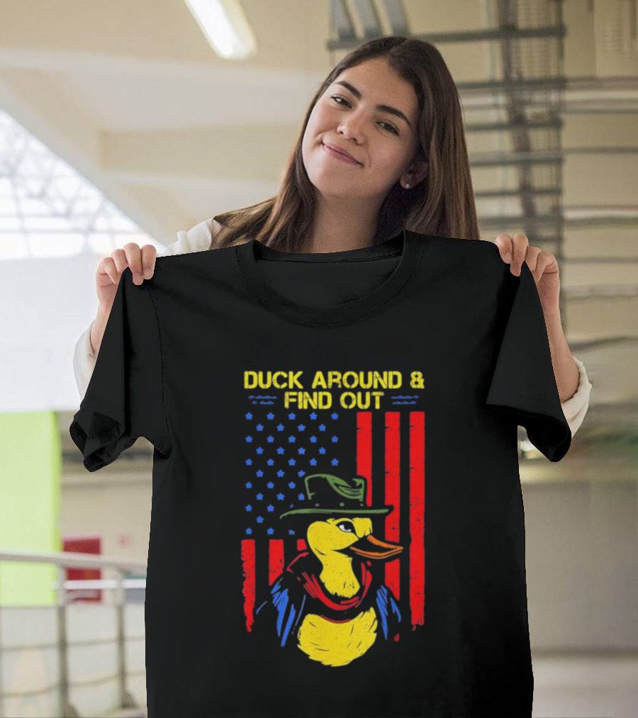Oregon Duck Around And Find Out Patriotic T-Shirt