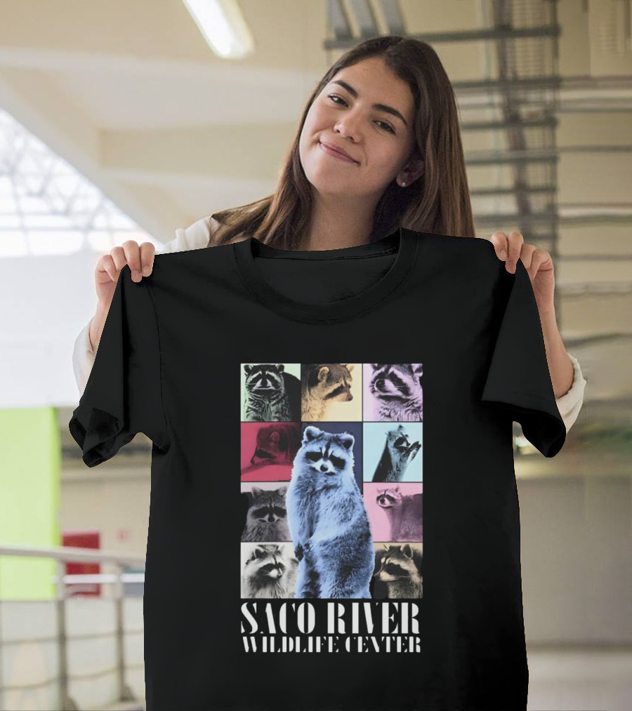 Saco River Wildlife Center Raccoon Collage The Eras Tour T-Shirt