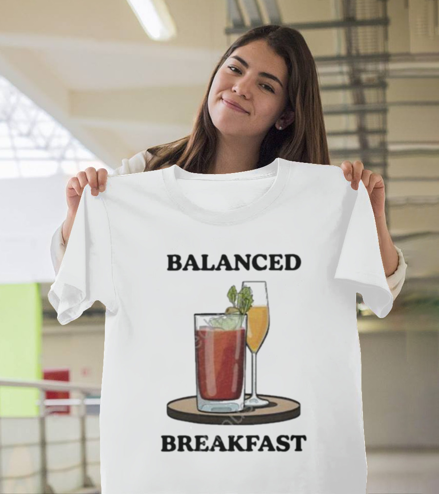 Balanced Breakfast Bloody Mary Mimosa Duo T-Shirt