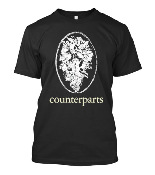 Counterparts Flowers On My Grave Oval Floral T-Shirt