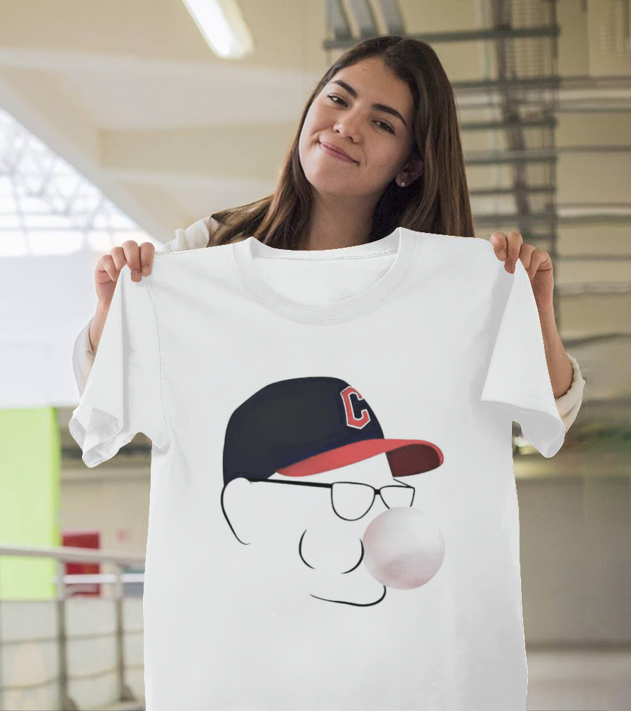 Terry Francona Tito Bubblegum C Logo Hat T-Shirt