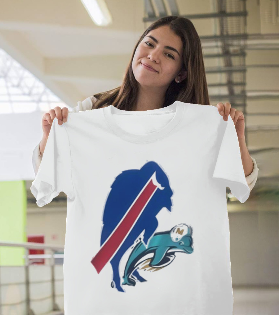 Buffalo Bills Doggy Miami Dolphins T-Shirt