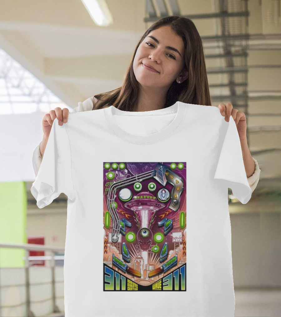 311 Houston Events Center Wave Playing In Wichita T-Shirt