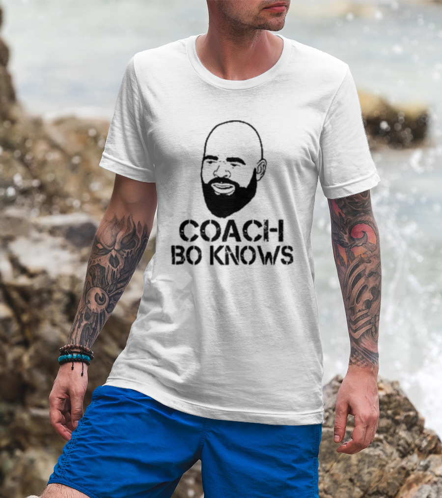 Coach Bo Knows Bald Beard T-Shirt