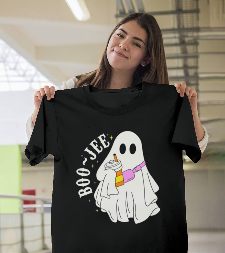 Boo Jee Ghost Cute Funny Halloween Ghost Boo-Jee T-Shirt