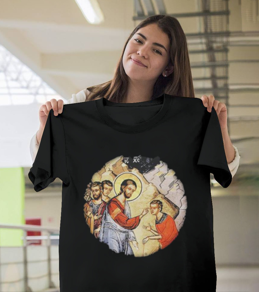 IC XC Jesus Byzantine Icon Healing Scene T-Shirt