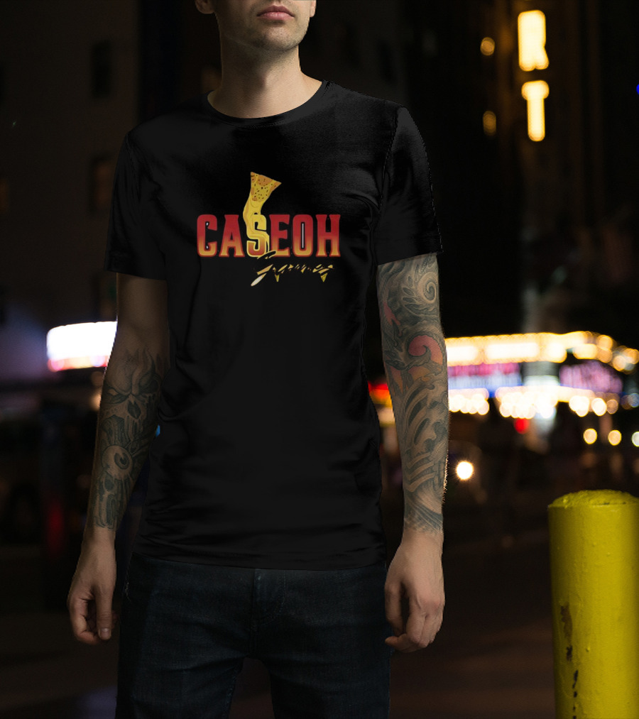 Caseoh Games Pizza Cheese Drip ओh T-Shirt