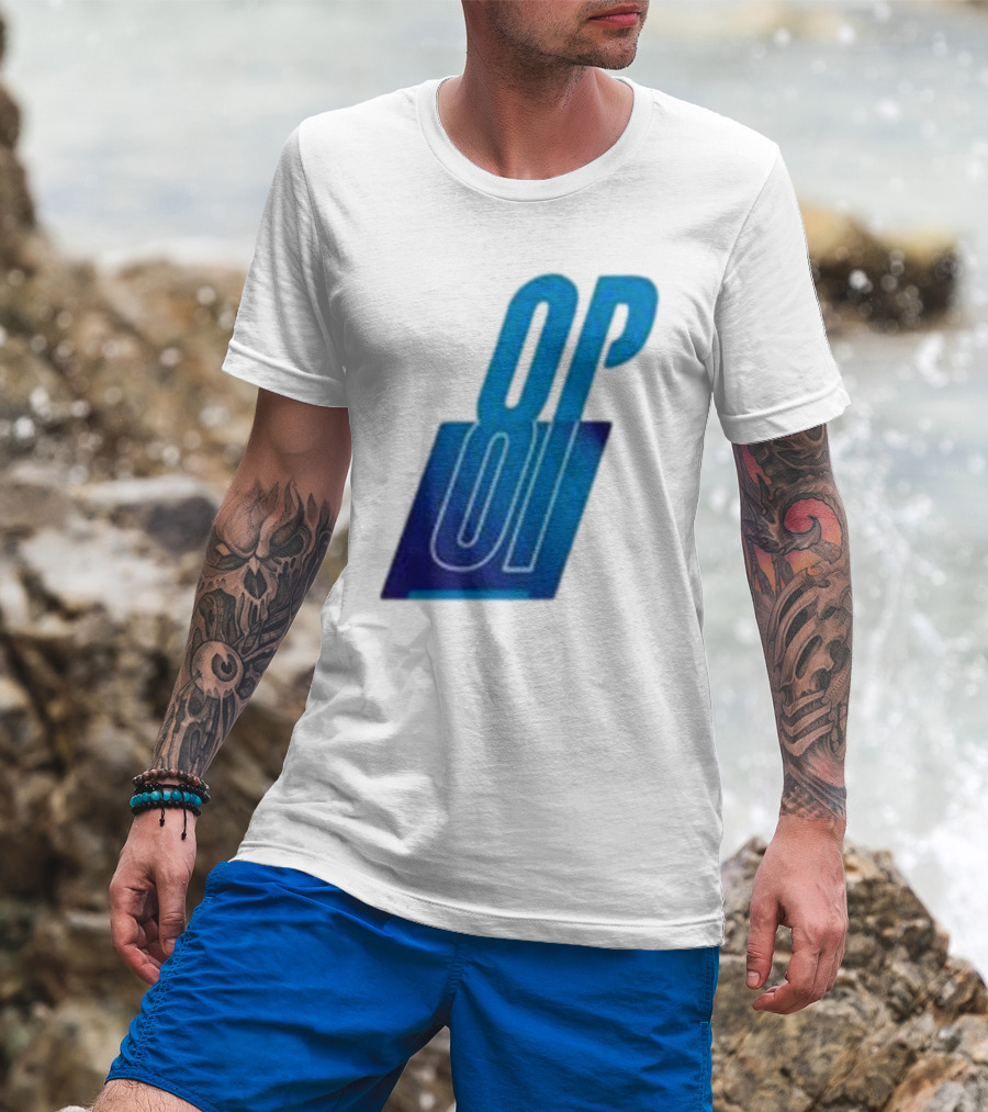 Oscar Piastri OP Blue Logo Motif T-Shirt