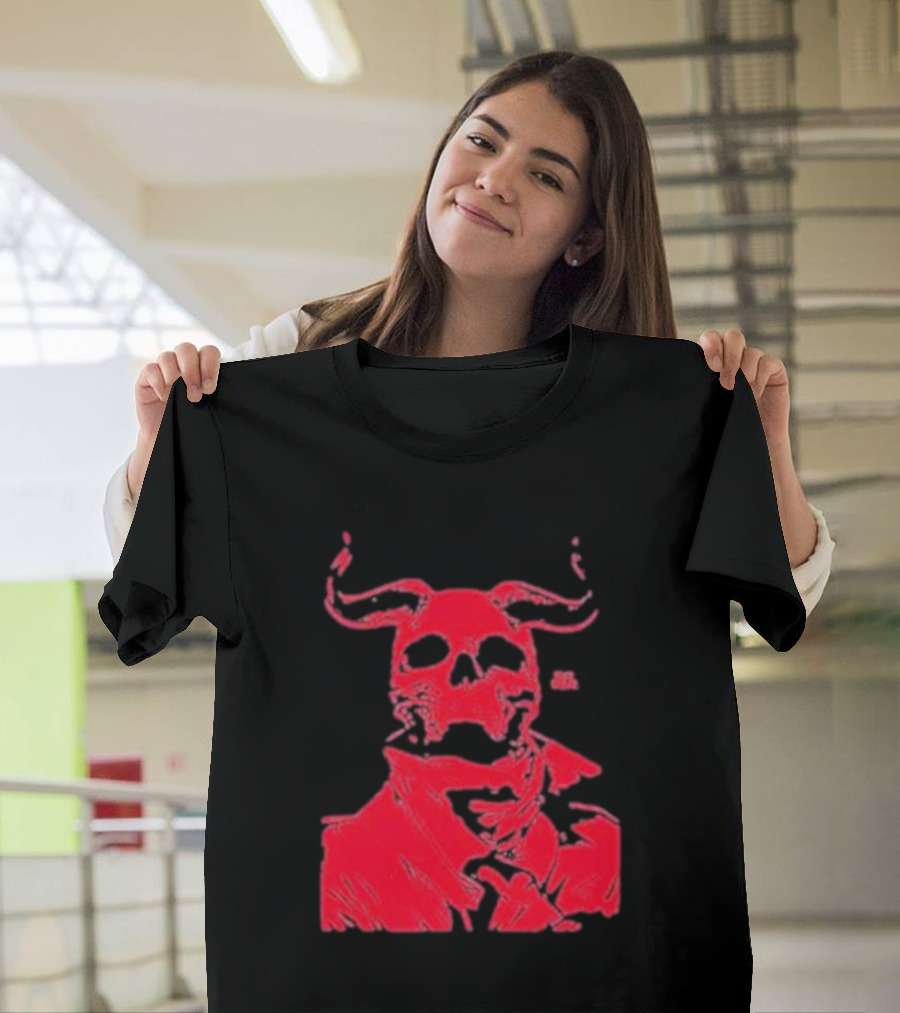 Rob Bowyer Not Great Red Skull Horns T-Shirt