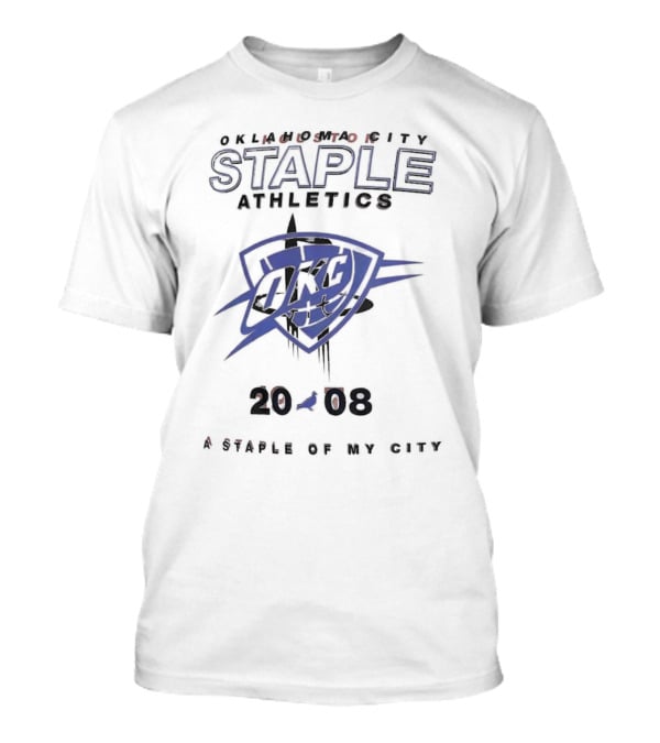 Oklahoma City Staple Athletics OKC Thunder 2008 A Staple Of My City T-Shirt