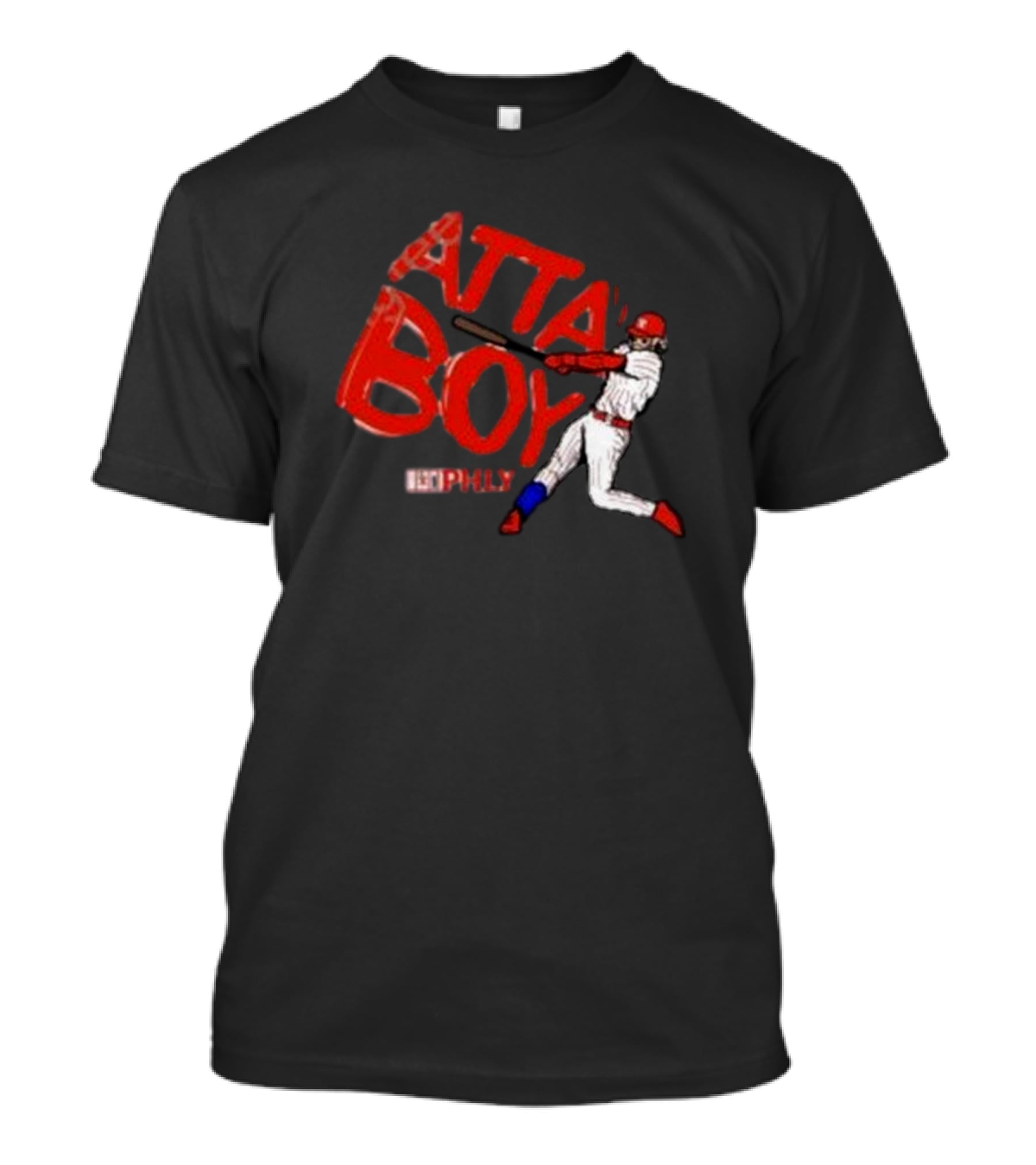 Phlylocker Atta Boy Baseball Phly Red White Player T-Shirt