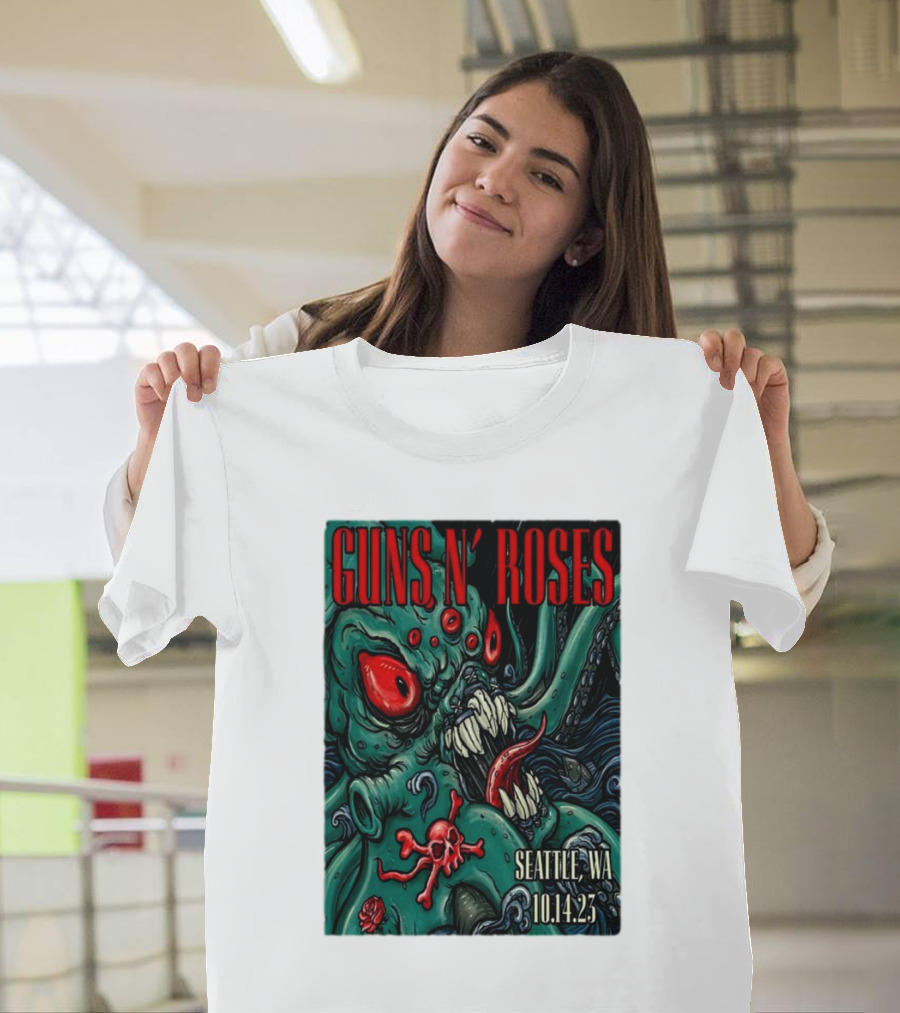 Guns N Roses Seattle WA 10.14.23 Monster T-Shirt