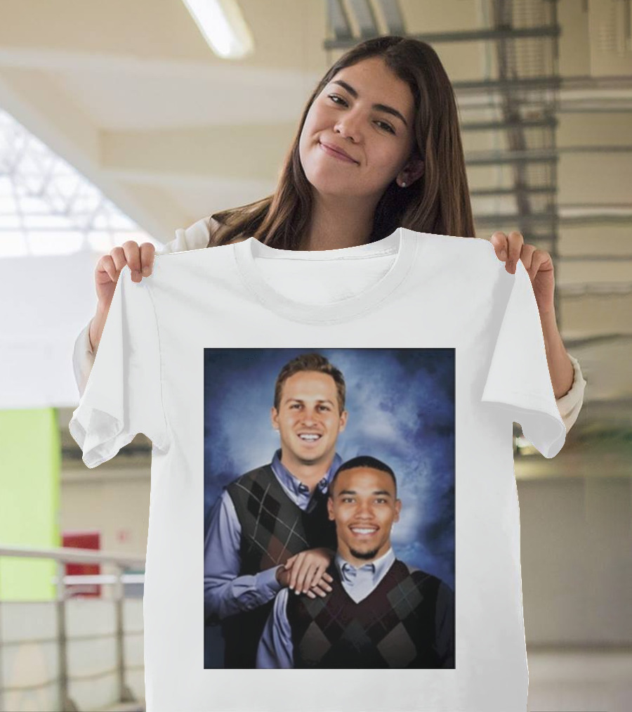 The Goff And Amon-Ra Step Brothers Portrait T-Shirt