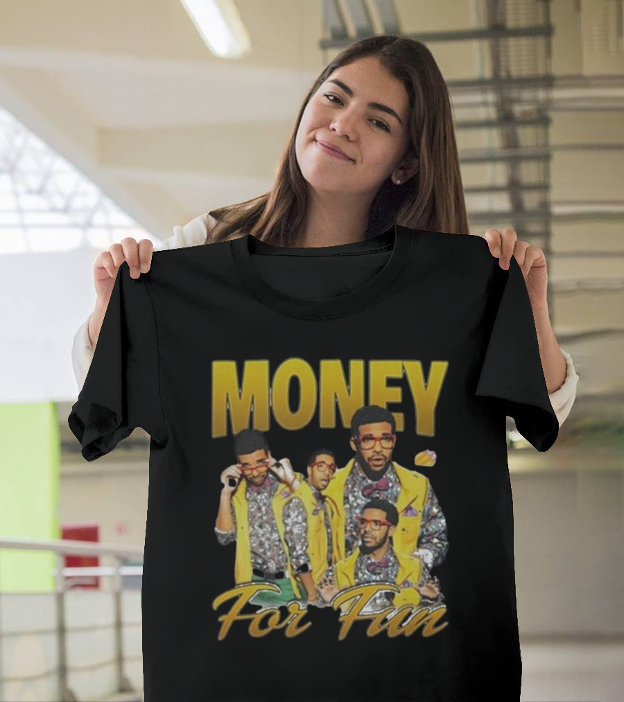 Money For Fun Drake Collage T-Shirt