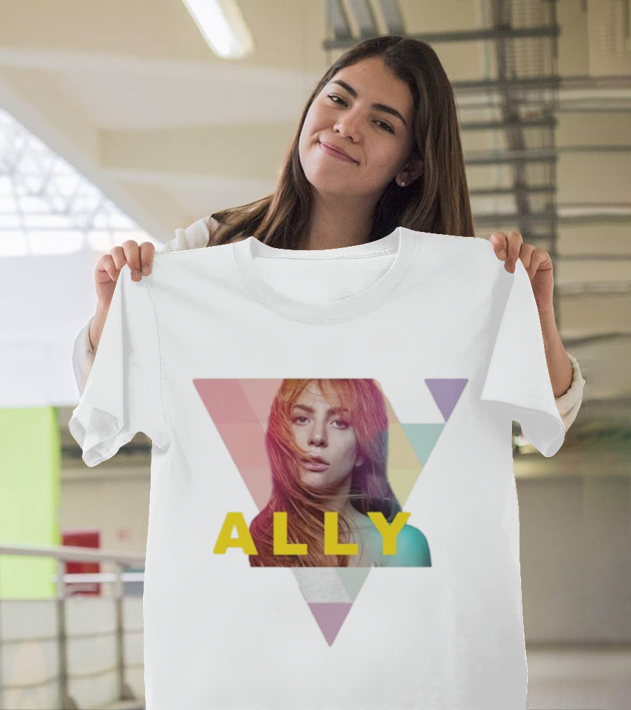 Lady Gaga Ally Pop Merch Triangular T-Shirt