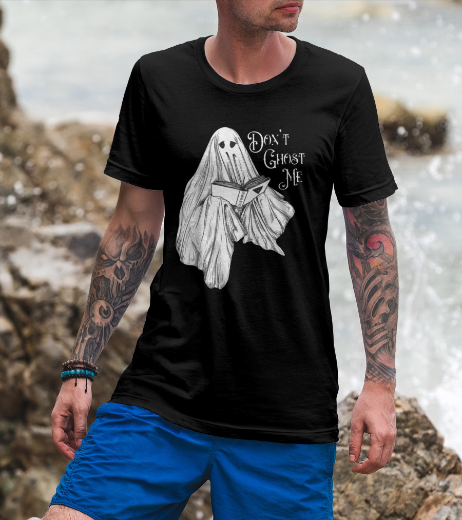 Morbid Don't Ghost Me Halloween Ghost Reading Book T-Shirt