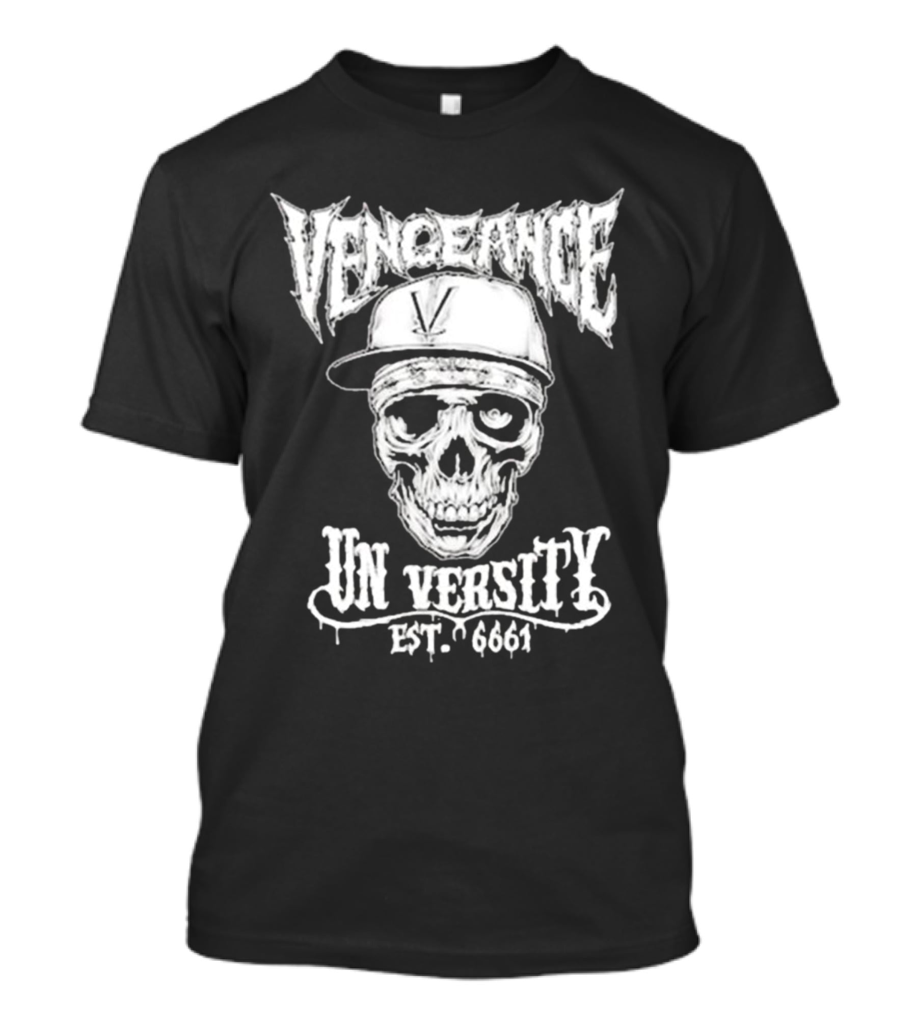 Vengeance University Skull Est. 6661 T-Shirt