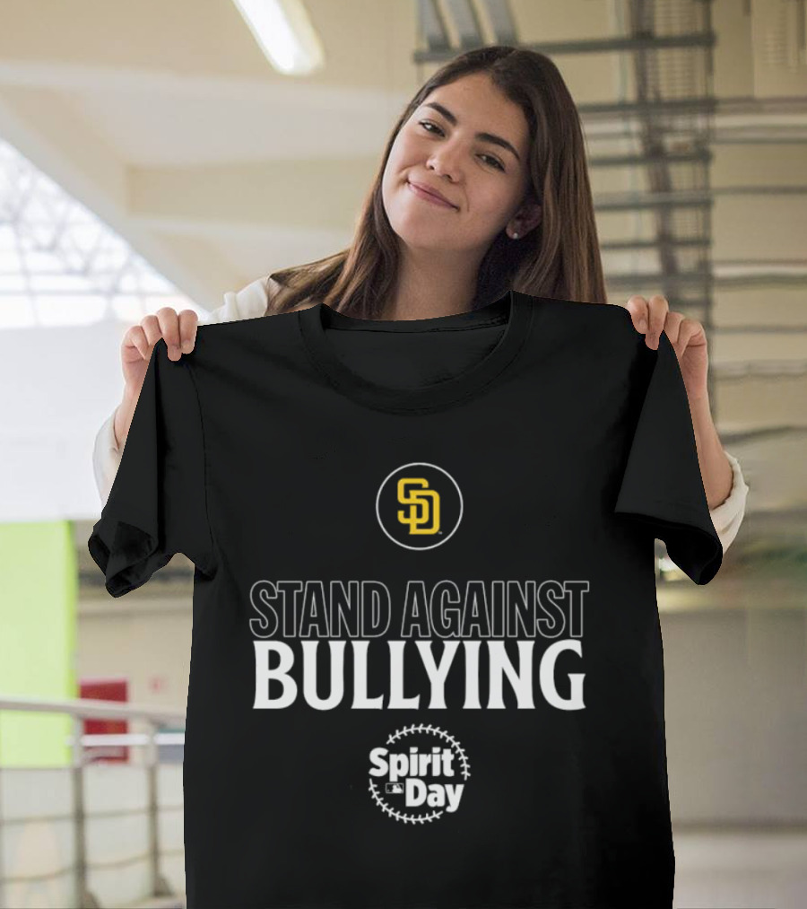 San Diego Padres Stand Against Bullying Spirit Day SD T-Shirt
