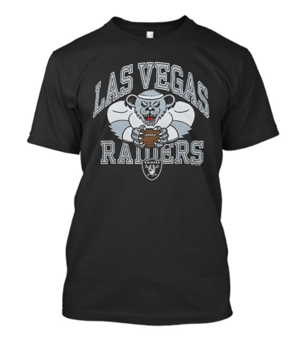 Las Vegas Raiders Grateful Dead Bear NFL Collaboration T-Shirt