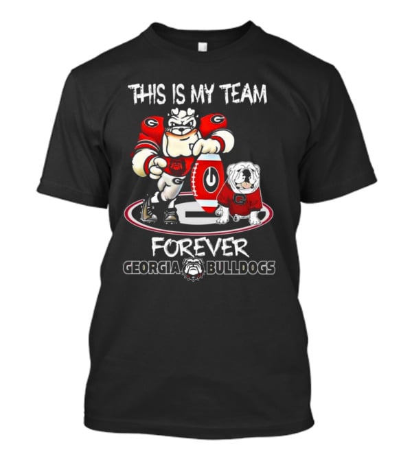 This Is My Team Georgia Bulldogs Mascot And Logo Forever T-Shirt
