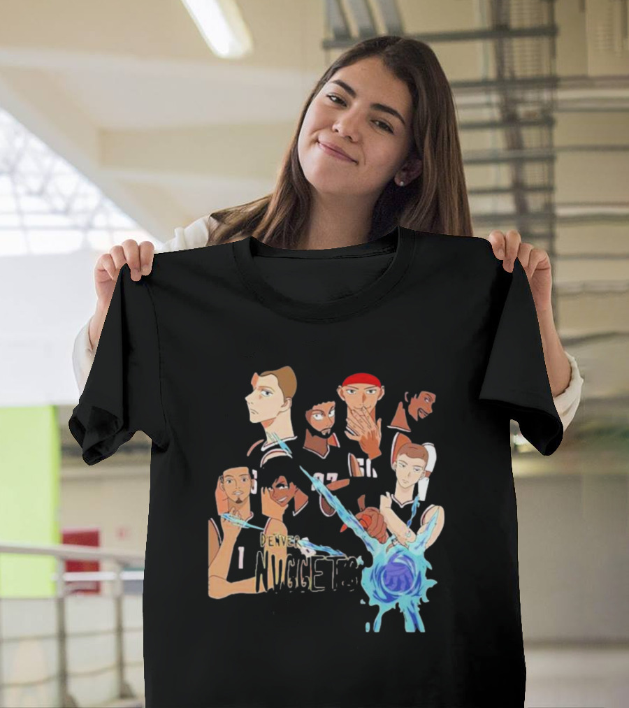 Denver Nuggets NBA Anime Team Crossover T-Shirt