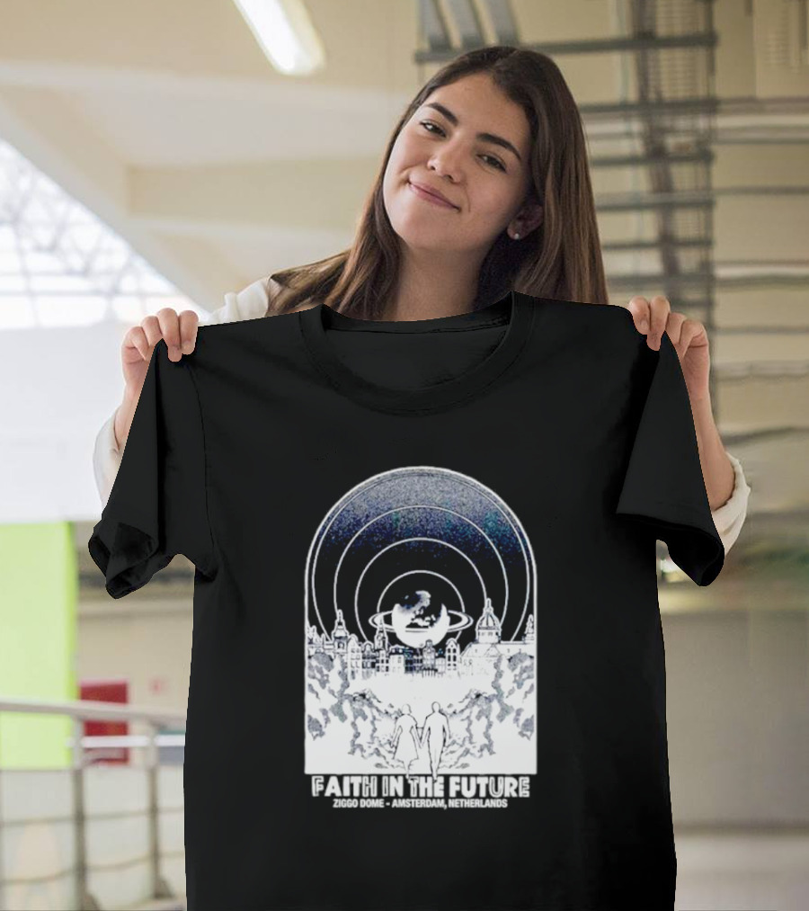Faith in the Future Ziggo Dome Amsterdam Netherlands Planetary Skyline Tour T-Shirt