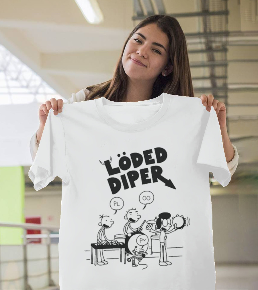 Löded Diper Rodrick Heffley Band Comic Löd Drear PL OO PV T-Shirt