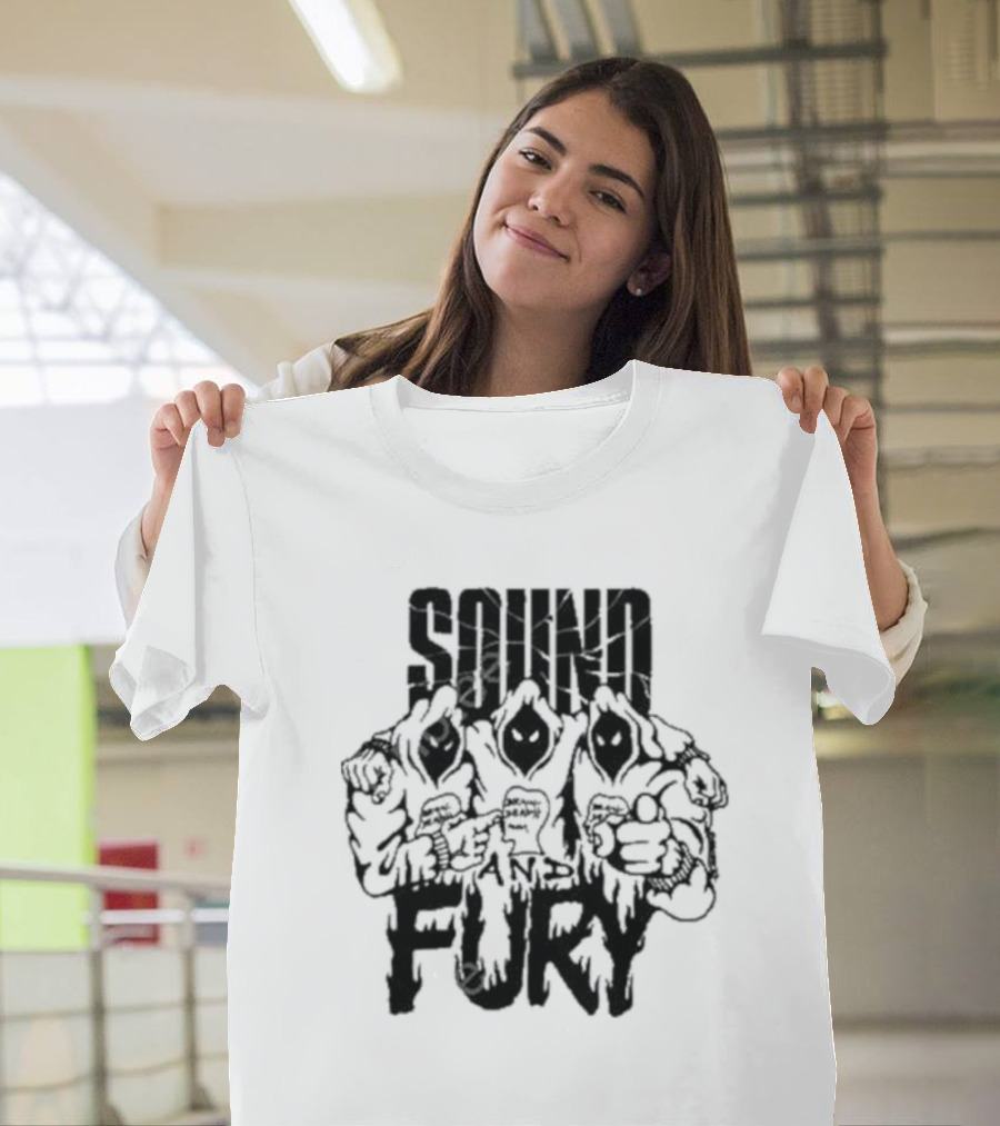 Brain Dead X Spoiler Sound and Fury Three Hooded Figures T-Shirt