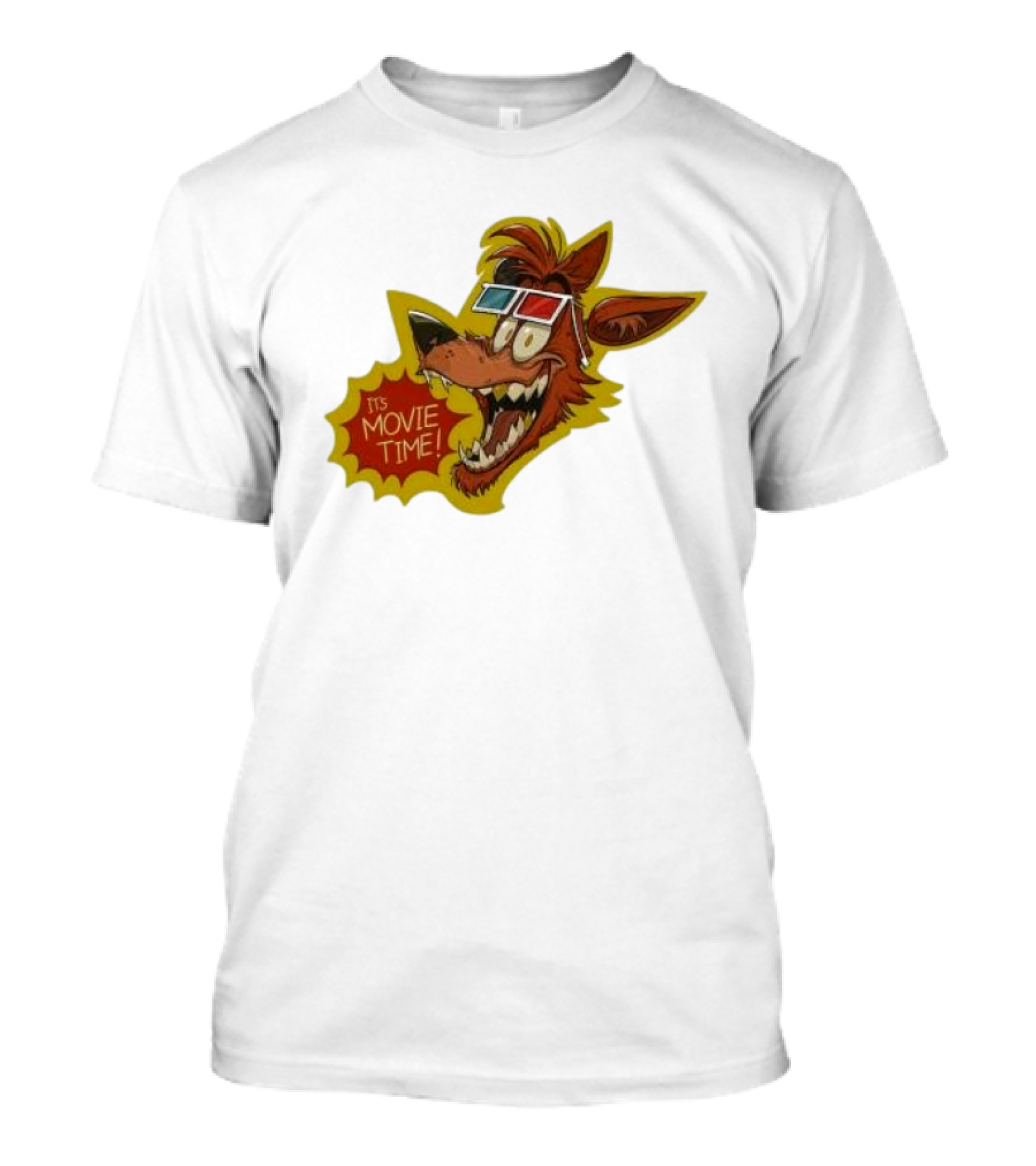 Five Nights At Freddy’s Foxy In 3D Glasses It's Movie Time T-Shirt