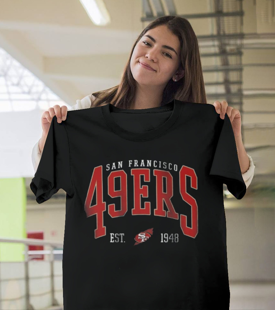 San Francisco 49ers Est. 1948 Vintage Style Niners Crewneck Football Swea T-Shirt