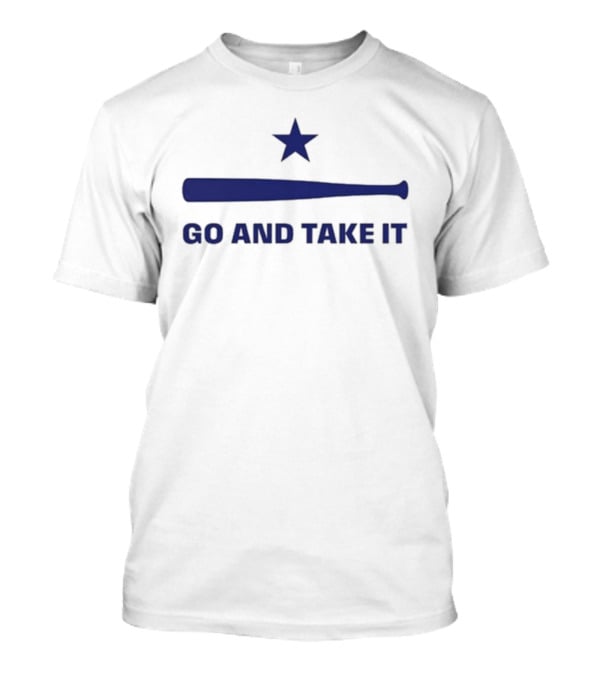 Go And Take It Bisonball Star And Bat T-Shirt