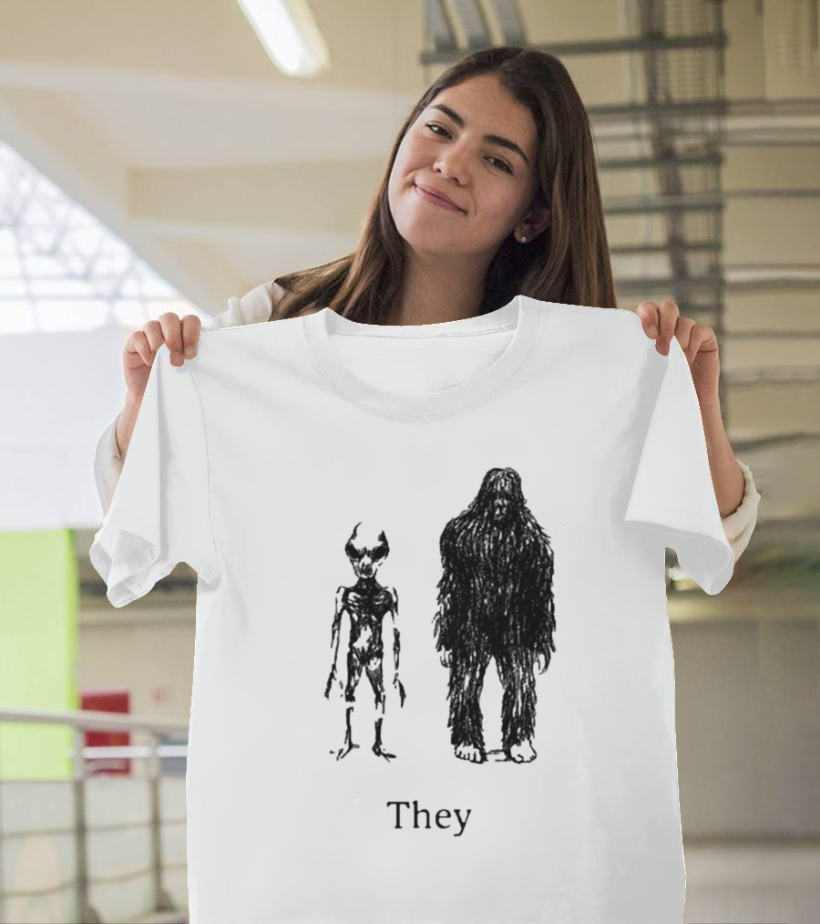 Cryptids They Sage Green T-Shirt
