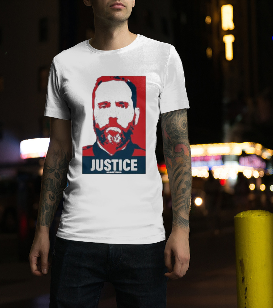 Meidastouch Store Jack Smith Justice Iconic Red And Blue T-Shirt