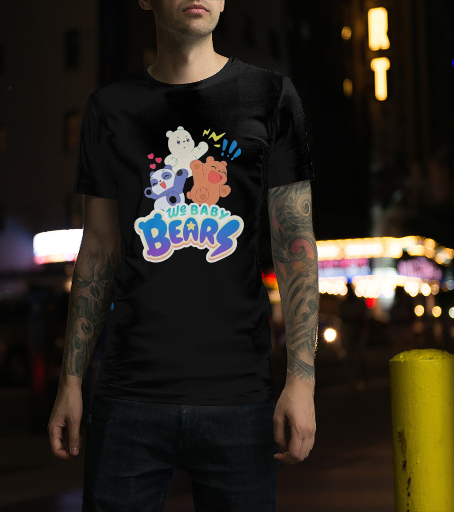 We Baby Bears Trio With Happy Expressions T-Shirt